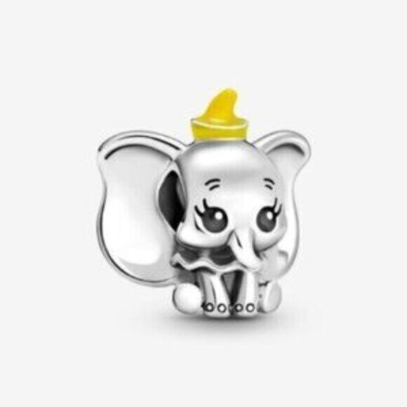 Pandora Silver and Yellow Elephant Charm Bracelet - Picture 1 of 5